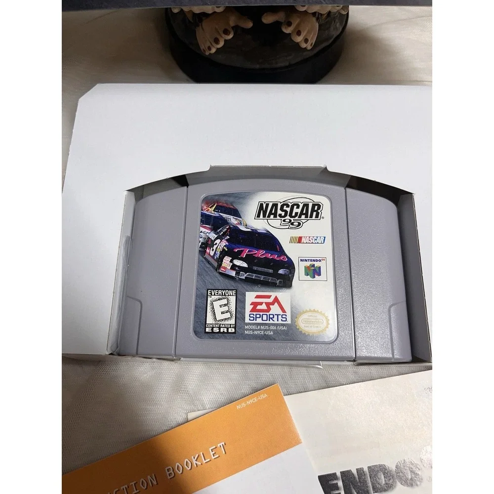 N64 NASCAR 99 Complete Mint Tested Working W Manuals Inserts‎ Box